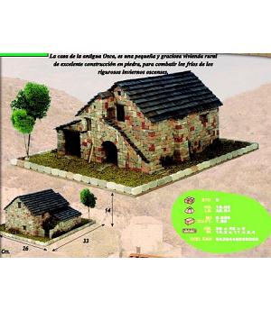 Cuit 3605 - Kit maqueta Casa rural piedra Huesca