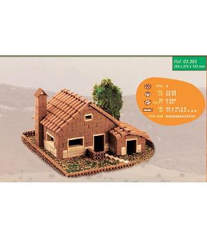 CUIT 3303 KIT DE LADRILLOS EN MINIATURA CHALET GRANDE DE 377 PIEZAS