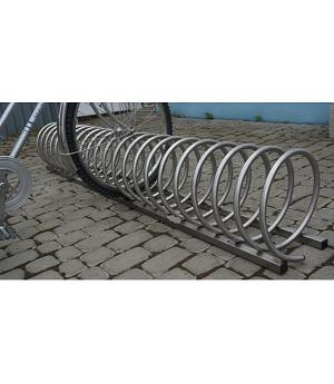 SOPORTE BICIS 8 PLAZAS ESPIRAL DE ACERO INOXIDABLE.  09VLN3114