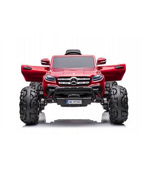 MONSTER PICKUP Coche Batería rojo Mercedes 12V pantalla MP4 - 4x45W motor, 2 Plazas LE9775