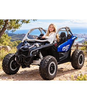 Maverick CAN-AM Turbo Strong 24V, 2 PLAZAS, RC, RUEDAS INFLABLES  INDA--LE-DK-CA001 pintado en azul grisáceo