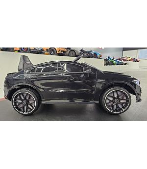 Coche eléctrico 12v para niños, Mercedes CLA45S AMG, negro, 2 MOTORES, RC INDA993-KI4