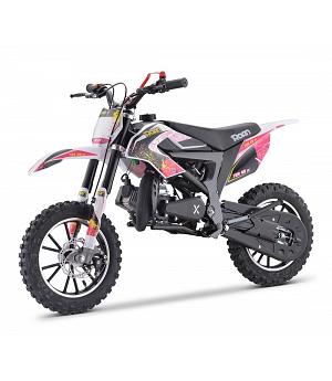 Mini motocross infantil POLOROAN709-2333__ROS rosa 49cc de 4.5 caballos