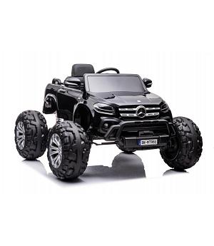 MONSTER PICKUP Coche Batería Mercedes 12V pantalla MP4 - 4x45W motor, 2 Plazas LE9774
