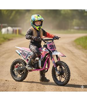 Mini Cross 49cc, ROSA,  HS49 replica husqvarna - INDA1222-RHM-RO-5549