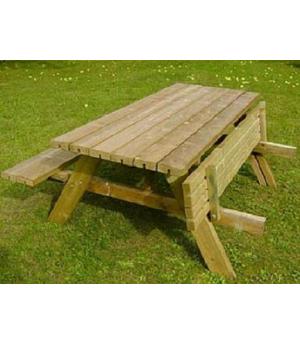 Mesa picnic madera exterior, longitud 1,77m