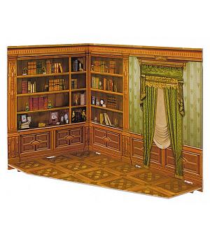 Puzzle 3d. Biblioteca de casas de muñecas. Clever 142913. Serie Rumboksy