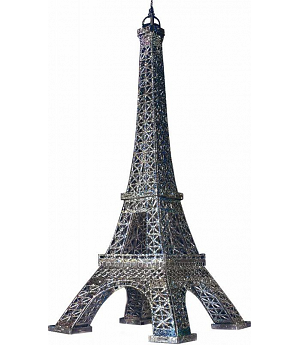Puzzle 3d Torre Eiffel color plata. Clever 142892