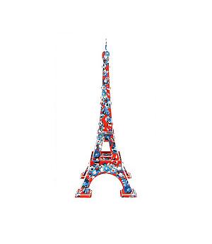 SCHOLAS SP14-0429. PUZZLE 3D EIFFEL TOWER FLOWER MATHIDE NIVET 64 PIEZAS