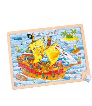 VENTA PUZZLE DE MADERA PARA NIÑOS +3 AÑOS, MOD: "BARCO PIRATA". REF BERLÍN 126843