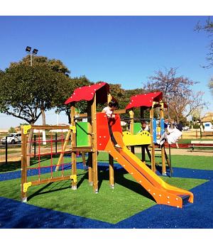 Parque infantil Casa de juegos modelo Formentera. Uso público ASL_292F