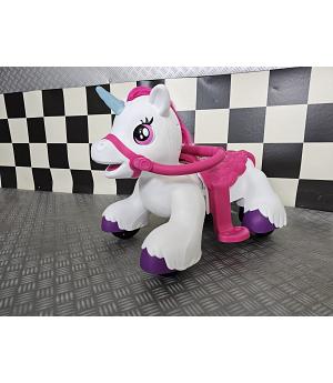 Pony unicornio eléctrico 12 voltios infantil, 1-3 años - INDA742-KI-c4k018