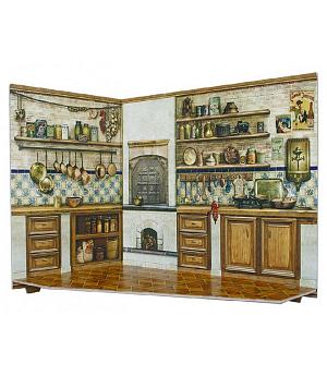 Puzzle 3d. Cocina para casita de muñecas. Serie Rumboksy. Clever 142914