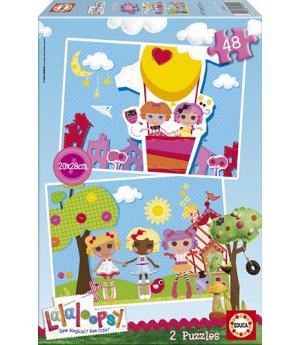 Puzzle Educa 15429, Lalaloopsy 2x48 piezas