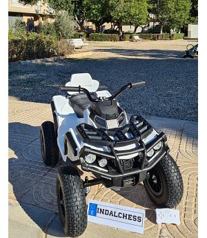 QUAD INFANTIL 12V, MANDO PARENTAL, BLANCO,  - AC-LI-BDM-0906A LE4118