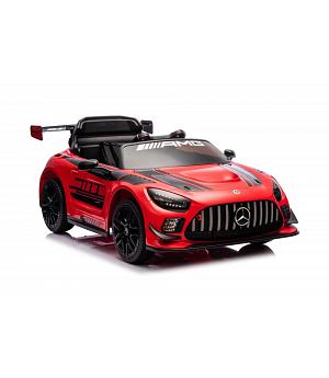 Mercedes-Benz GT3 AMG 12V neumáticos goma, asiento cuero, RC, ROJO - INDA1089-LE-15909