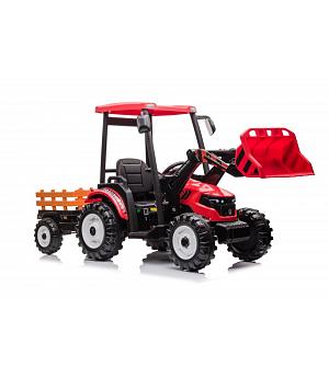 Tractor a batería con remolque Hercules Red 24V, MANDO RC - INDA919-LE-10553