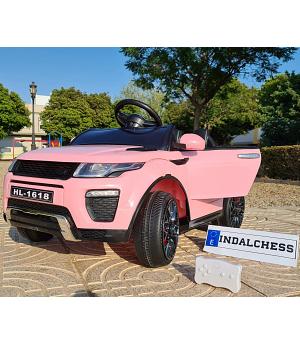 Coche range rapid 12V infantil - ROSA-PINK, MANDO RC PARA PADRES - BC-1618 AT1618PINK