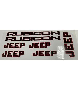 Venta Set juego de pegatinas JEEP RUBICON INDALPZ00937