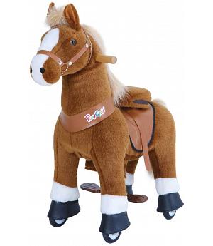 PONYCYCLE CABALLO CON RUEDAS MARRON CLARO CON SONIDOS PARA EDAD DE 2 A 5 AÑOS - U324