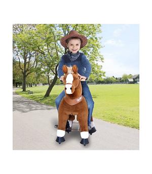 VENTA PONYCYCLE CABALLO MARRON CLARO CON SONIDOS Y CON RUEDAS PARA NIÑOS DE EDAD DE 4 A 10 AÑOS - U424