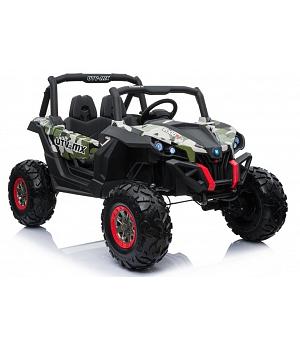 BUGGY ELÉCTRICO 12V NIÑOS, 2 PLAZAS, 4 MOTORES, CAMUFLAJE MILITAR - INDA1088-LE-XMX