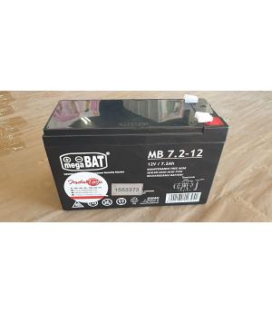 BATERIA 12V Y 7,2AH - INDA-12V-7,2AH-MEGABAT