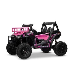 COCHE SUPER-BUGGY UTV 24V, HASTA 100KG, MANDO RC, ROSA - INDA1229-BN