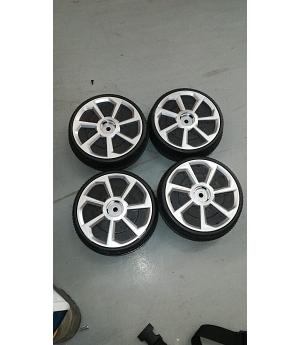 SET 4 RUEDAS AUDI TT (PLATICO CON RODADURA DE GOMA) - INDALPZ00294