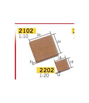 Venta 25 baldosas rojas, ESCALA 1:10. AEDES 2102