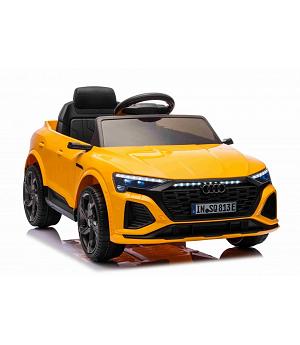 coche eléctrico infantil  Audi SQ8 amarillo 12v, rc, 1-4 años, RUEDAS GOMA, ASIENTO PIEL - INDA786-RA-BRD-2168