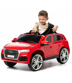 AUDI Q5 12V Coche eléctrico niños, asiento y ruedas de plástico, 1-5 años, RC, rojo - INDA661-AT