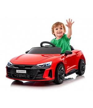 AUDI E-TRON GT 12V, 2 MOTORES, ROJO, RC, RUEDAS PLASTICO, ASIENTO PLASTICO INDA716-AT