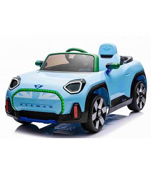 Mini Concept Aceman vehículo azul, RC, 4 motores, ruedas goma, asiento cuero - INDA894-RA-JE1688