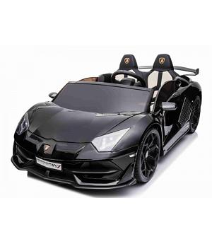 Lamborghini Aventador SVJ CARBON 24V, negro metalizado, 2 plazas, cuero INDA1210-LI-SX2028zw