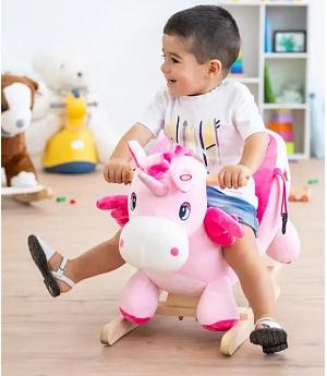 BALANCÍN PEQUEÑO CABALLITO UNICORNIO ROSA - INDA767-UNICPINK-AT
