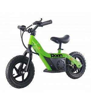 Bici para niños sin pedales de iniciacion, motor 24V y 100W, MINIBIKE POLO14GREEN