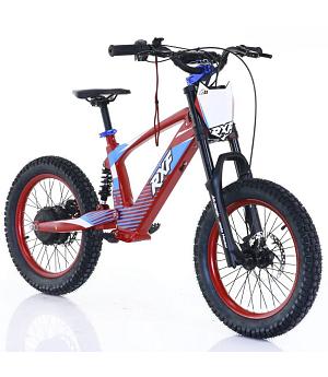 BICICLETA ELECTRICA 500W 18" JUNIOR-RXF EVO, roja, niños de 8 a 12 años -   INDA690-RO-4059__RO