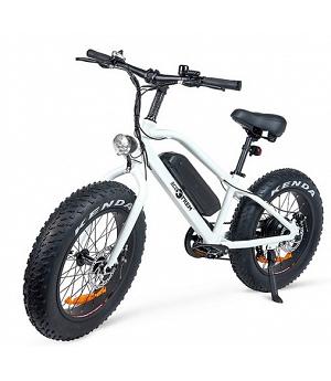Bici eléctrica ECOXTREM 36V, ruedas gruesas, blanca - LMTDR-03M/BLANCA