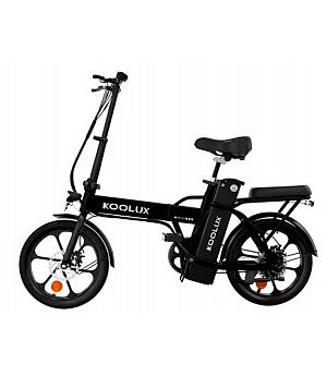 Bicicleta eléctrica plegable KOOLUX BK5S 250W 36V 10.4Ah, negra - INDA1152-RO-5521