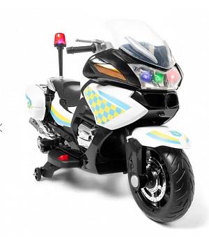 MOTO BLANCA INFANTIL DE POLICÍA Y DE 24V, 3-8 AÑOS  INDA929-AT-POL24V