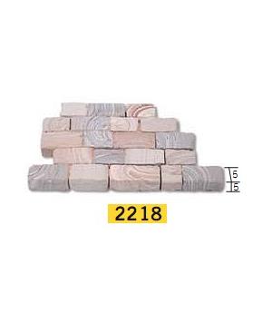 300  bloques piedra jaspeada, 2218 AEDES