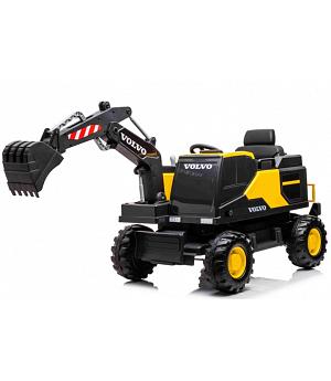 Excavadora VOLVO amarilla, totalmente eléctrica para operar, batería 12V14ah, MANDO RC INDA97-VE888