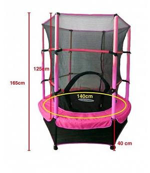 venta Cama elástica diámetro 140 para niños, PINK - AT140PINK