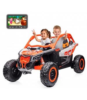 BUGGY CAN-AM 24V, 2 MOTORES, MP4, NARANJA, 2 PLAZAS, RC  -  INDA709-AT