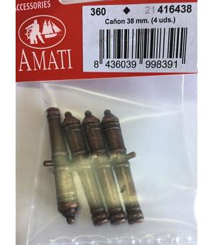 AMATI 416438 - 4 CAÑONES DE TUBO DE 38mm