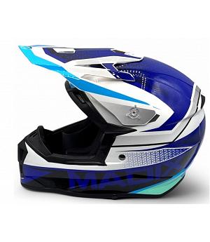 Casco niño motocross enduro-madix KID25, TALLA 5152, AZUL - INDA1044-RO-5547_Y52_AZU