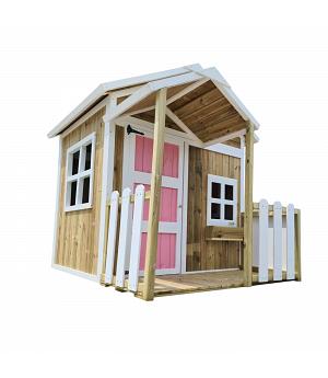 Casita infantil MASGAMES Olden madera panelada, rosa - MA800590X