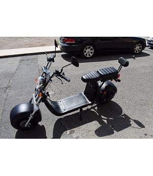Moto electrica tipo citycoco style Harley, matriculable, NEGRO - 60V y 20Ah