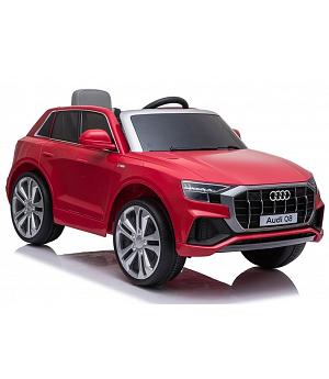 Coche Infantil Audi Q8 12V, Rojo ,Cuero, 2.4Ghz Rc, Eva -  INDA147-JJ2066RED